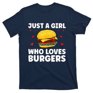 Funny Burger Art For Girl Women Hamburger Cheeseburger Lover T-Shirt