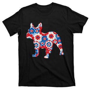 French Bulldog Americana Floral T-Shirt