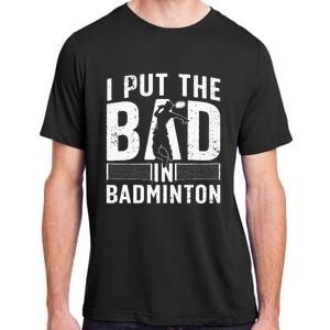 Funny Badminton Art For Men Women Shuttlecock Sport Player Adult ChromaSoft Performance T-Shirt