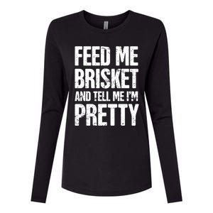 Funny Brisket And Backyard Barbecue Grill Gift / Bbq Brisket Funny Gift Womens Cotton Relaxed Long Sleeve T-Shirt