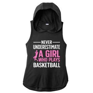 Funny Basketball Art For Girls Ns Basketball Player Ladies PosiCharge Tri-Blend Wicking Draft Hoodie Tank