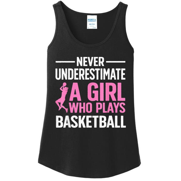 Funny Basketball Art For Girls Ns Basketball Player Ladies Essential Tank