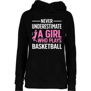 Funny Basketball Art For Girls Ns Basketball Player Womens Funnel Neck Pullover Hood