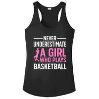 Funny Basketball Art For Girls Ns Basketball Player Ladies PosiCharge Competitor Racerback Tank