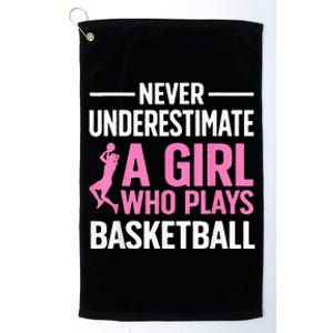 Funny Basketball Art For Girls Ns Basketball Player Platinum Collection Golf Towel