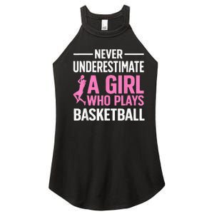 Funny Basketball Art For Girls Ns Basketball Player Women's Perfect Tri Rocker Tank