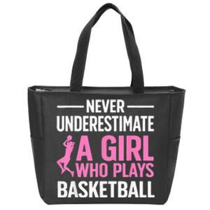 Funny Basketball Art For Girls Ns Basketball Player Zip Tote Bag