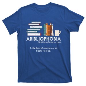 Funny Bookworm Abibiliophobia Librarian Book Nerd Reading Gift T-Shirt