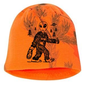 Funny Bigfoot Alien UFO Sasquatch Men Women Gifts Kati - Camo Knit Beanie