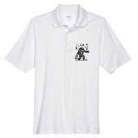 Funny Bigfoot Alien UFO Sasquatch Men Women Gifts Men's Origin Performance Pique Polo