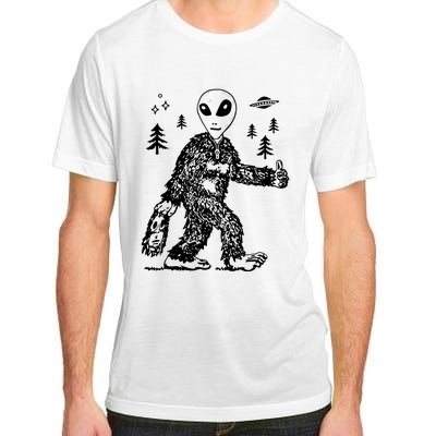 Funny Bigfoot Alien UFO Sasquatch Men Women Gifts Adult ChromaSoft Performance T-Shirt