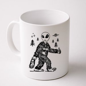 Funny Bigfoot Alien UFO Sasquatch Men Women Gifts Coffee Mug