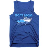 Funny Boating Art For Mom Mother Boat Captain Boater Pontoon Gift Tank Top