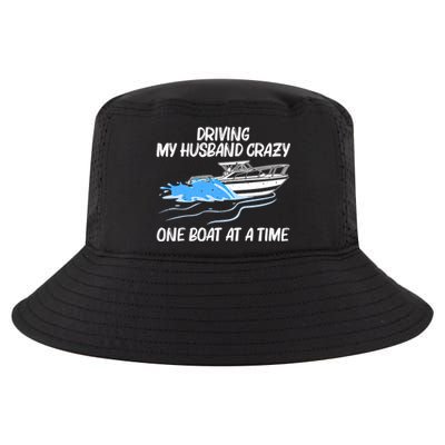 Funny Boating Art Mom Boat Captain Boater Pontoon Gift Cool Comfort Performance Bucket Hat