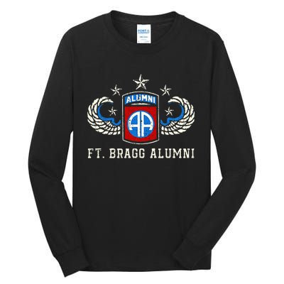 Ft Bragg Alumni Army 82nd Airborne Division Paratrooper Tall Long Sleeve T-Shirt