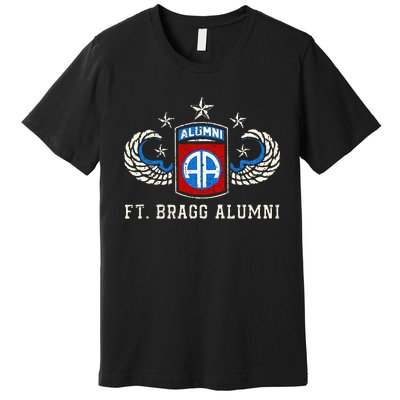 Ft Bragg Alumni Army 82nd Airborne Division Paratrooper Premium T-Shirt