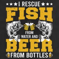 Funny Beer And Fish Cool Comfort Performance Bucket Hat