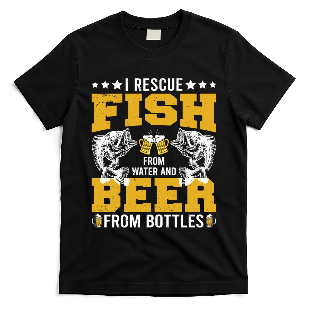 Funny Beer And Fish T-Shirt