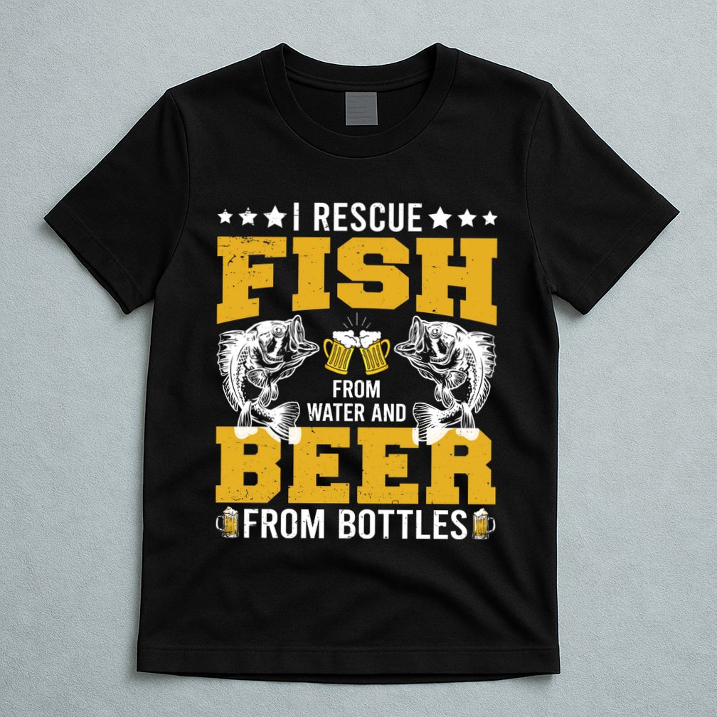 Funny Beer And Fish T-Shirt