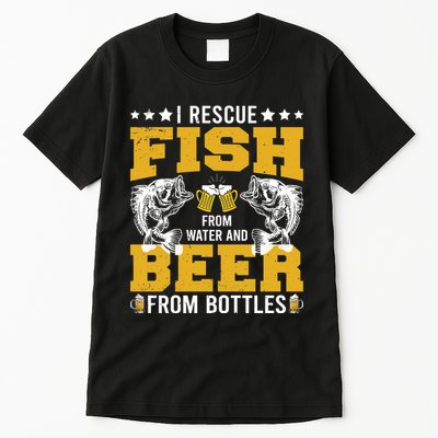 Funny Beer And Fish Tall T-Shirt