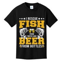 Funny Beer And Fish Kids T-Shirt