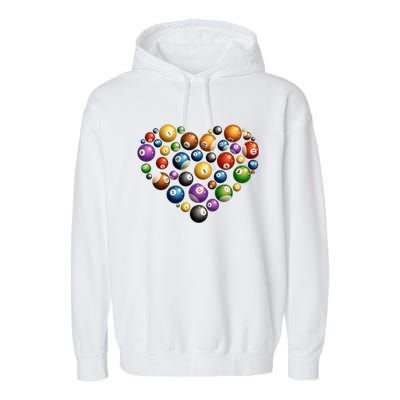 Funny Billiards Art Pool Lover Billiard Player Cool Gift Garment-Dyed Fleece Hoodie