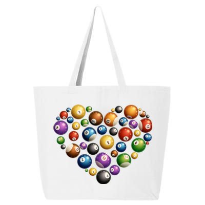 Funny Billiards Art Pool Lover Billiard Player Cool Gift 25L Jumbo Tote