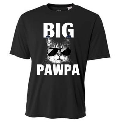 Funny Black And White Cat Kitten Big Pawpa Cooling Performance Crew T-Shirt