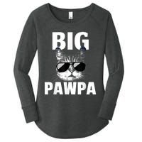 Funny Black And White Cat Kitten Big Pawpa Women's Perfect Tri Tunic Long Sleeve Shirt