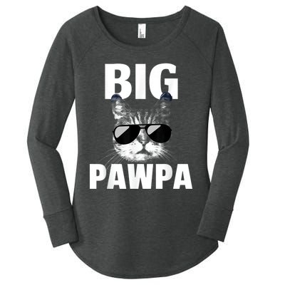 Funny Black And White Cat Kitten Big Pawpa Women's Perfect Tri Tunic Long Sleeve Shirt