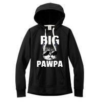 Funny Black And White Cat Kitten Big Pawpa Women's Fleece Hoodie