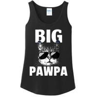 Funny Black And White Cat Kitten Big Pawpa Ladies Essential Tank