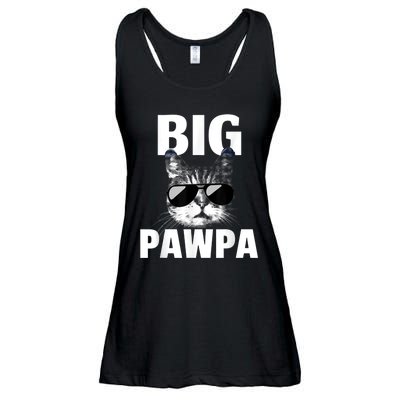 Funny Black And White Cat Kitten Big Pawpa Ladies Essential Flowy Tank