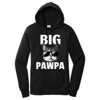 Funny Black And White Cat Kitten Big Pawpa Women's Pullover Hoodie