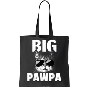 Funny Black And White Cat Kitten Big Pawpa Tote Bag