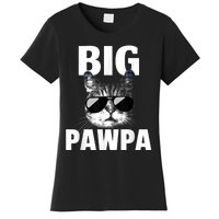 Funny Black And White Cat Kitten Big Pawpa Women's T-Shirt