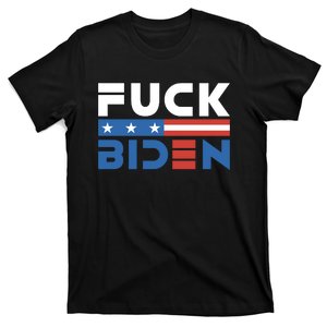 Fuck Biden American Flag Anti Biden Fuck Joe Biden T-Shirt