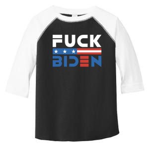 Fuck Biden American Flag Anti Biden Fuck Joe Biden Toddler Fine Jersey T-Shirt