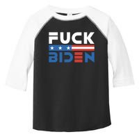 Fuck Biden American Flag Anti Biden Fuck Joe Biden Toddler Fine Jersey T-Shirt