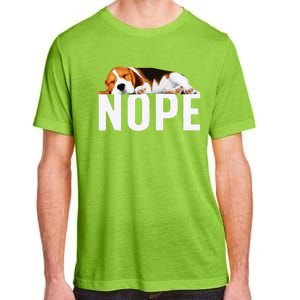 Funny Beagle Art Nope Beagle Dog Beagle Lover Gift Adult ChromaSoft Performance T-Shirt