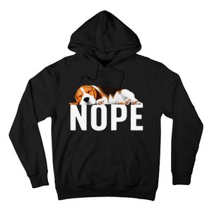 Funny Beagle Art Nope Beagle Dog Beagle Lover Gift Hoodie