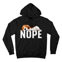 Funny Beagle Art Nope Beagle Dog Beagle Lover Gift Hoodie