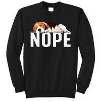 Funny Beagle Art Nope Beagle Dog Beagle Lover Gift Sweatshirt