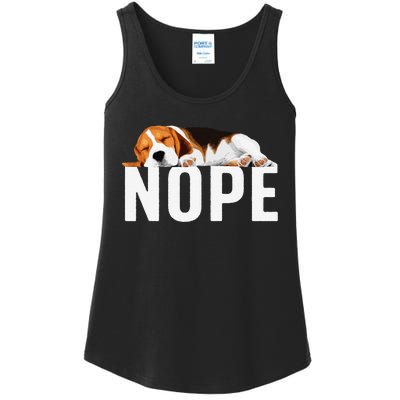 Funny Beagle Art Nope Beagle Dog Beagle Lover Gift Ladies Essential Tank