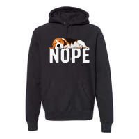 Funny Beagle Art Nope Beagle Dog Beagle Lover Gift Premium Hoodie