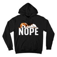 Funny Beagle Art Nope Beagle Dog Beagle Lover Gift Tall Hoodie