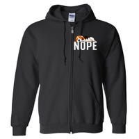 Funny Beagle Art Nope Beagle Dog Beagle Lover Gift Full Zip Hoodie