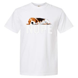 Funny Beagle Art Nope Beagle Dog Beagle Lover Gift Garment-Dyed Heavyweight T-Shirt