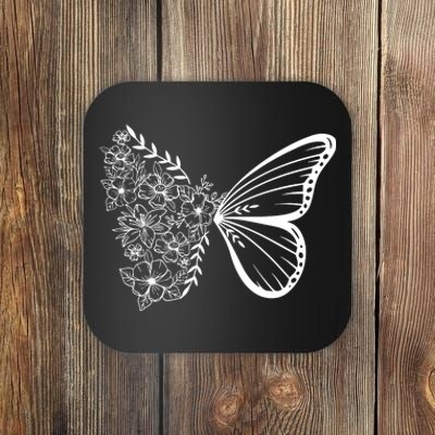 Floral Butterfly Animal Lover Coaster