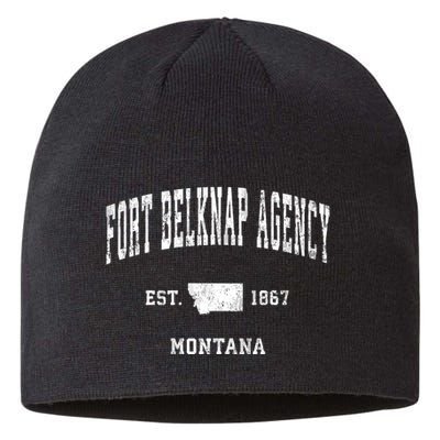 Fort Belknap Agency Montana Mt Vintage Athletic Sports Sustainable Beanie